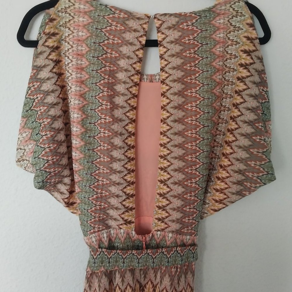 Ark & Co Multicolor Geometric Print Open Back Min… - image 6